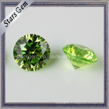Semi-précieuse pierre verte en zircon cubique verte